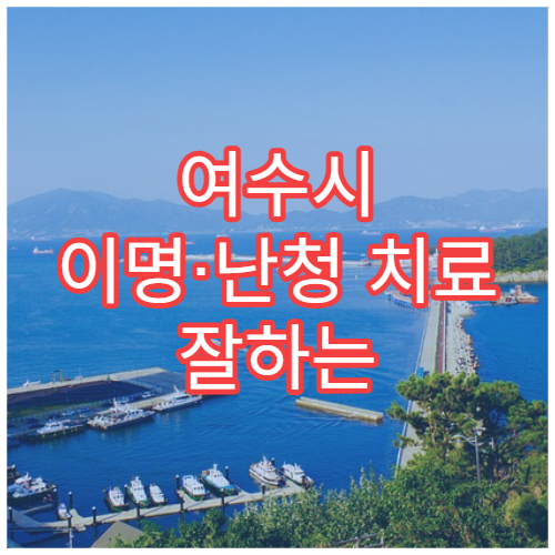 여수시 이명·난청 치료 잘하는 이비인후과 찾기