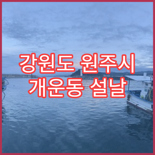 강원도 원주시 개운동 설날 명절 연휴 당번약국 심야·24시간 운영 약국 안내