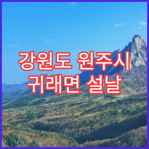 강원도 원주시 귀래면 설날 명절 연휴 당직약국 감기약·응급약 구입 가능한 곳