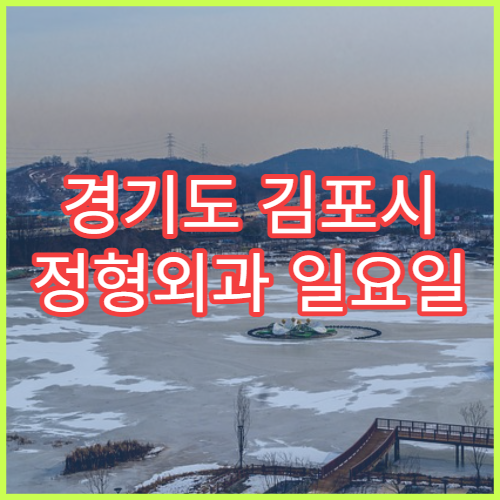 경기도 김포시 정형외과 일요일 응급진료 병원 운영시간 안내