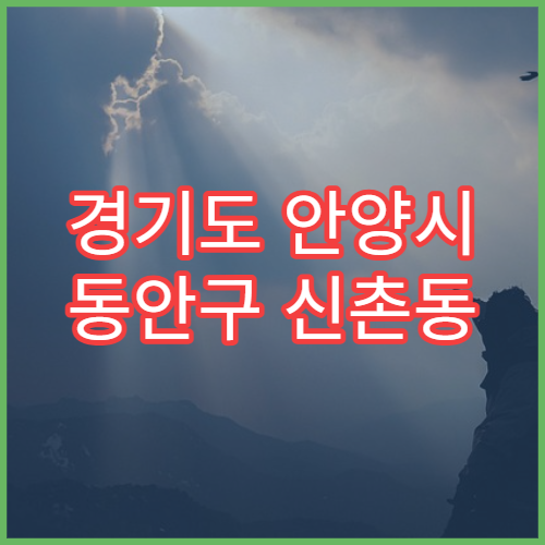 경기도 안양시 동안구 신촌동 일요일 당번약국 일요일 약국 영업시간 정리