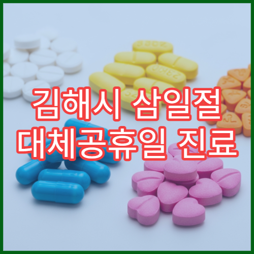 김해시 삼일절 대체공휴일 진료 병원 정형외과·통증의학과 진료 안내