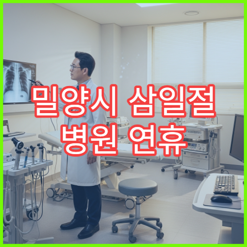 밀양시 삼일절 병원 연휴 응급실 운영 병원 대체공휴일 확인