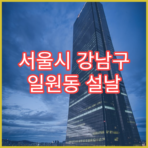 서울시 강남구 일원동 설날 명절 산부인과 연휴 진료 병원 분만·자궁출혈 응급 대처