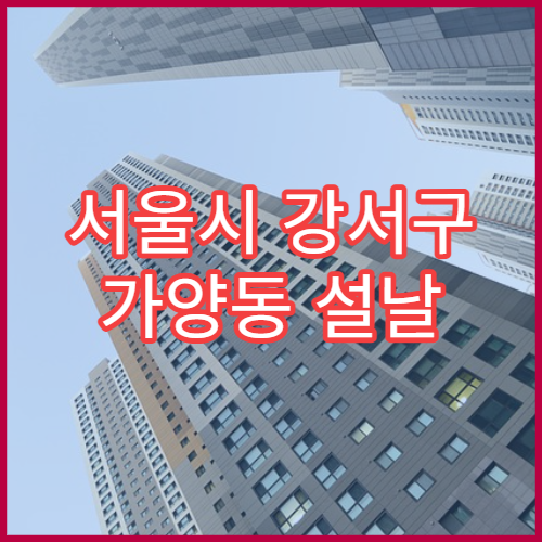 서울시 강서구 가양동 설날 명절 내과 연휴 진료 병원 독감·위염·감기 증상 진료​