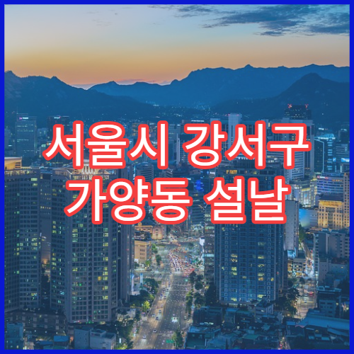 서울시 강서구 가양동 설날 명절 이비인후과 휴일 진료 병원 코막힘·편도염 치료