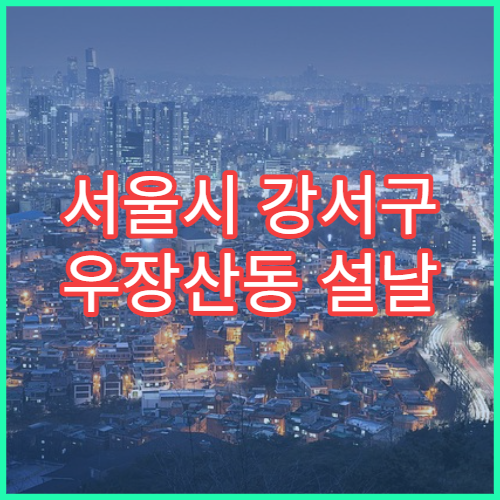서울시 강서구 우장산동 설날 명절 정신건강의학과 연휴 진료 병원 공황장애·강박