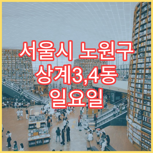 서울시 노원구 상계3,4동 일요일 당직 약국 진통제·파스 구매 가능
