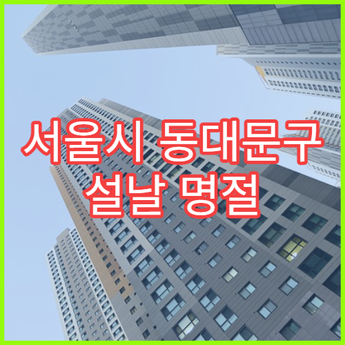 서울시 동대문구 설날 명절 이비인후과 연휴 진료 병원 코감기·목 통증 상담 가능