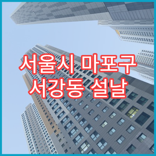 서울시 마포구 서강동 설날 연휴 당직약국 위치와 영업시간 모음 위치와 운영시간 모음