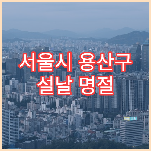 서울시 용산구 설날 명절 소아과 연휴 진료 발열·기침 아이 진료 가능