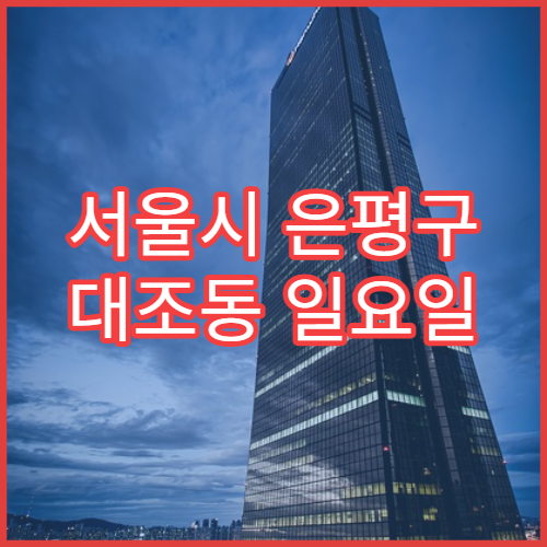 서울시 은평구 대조동 일요일 당직 약국 위장약·복통약 상담 안내
