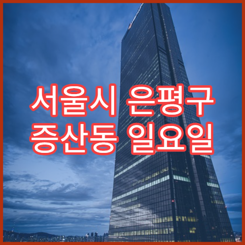 서울시 은평구 증산동 일요일 영업 약국 감기약·몸살약 상담 가능