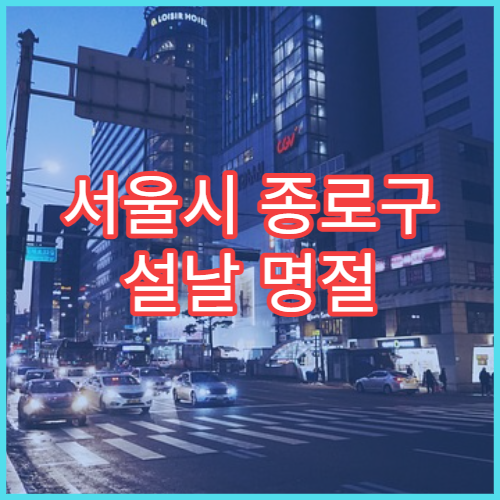 서울시 종로구 설날 명절 정형외과 연휴 진료 관절 부상·근육통 치료 가능