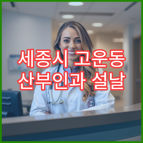 세종시 고운동 산부인과 설날 연휴 진료 및 응급 병원