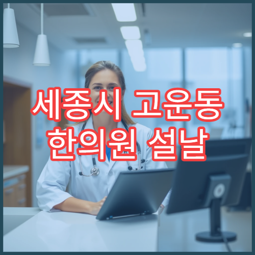 세종시 고운동 한의원 설날 연휴 한방 진료 병원 정보