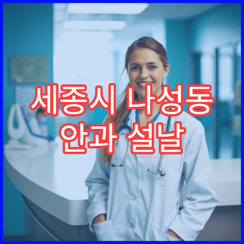세종시 나성동 안과 설날 연휴 진료 가능한 병원 위치 정보