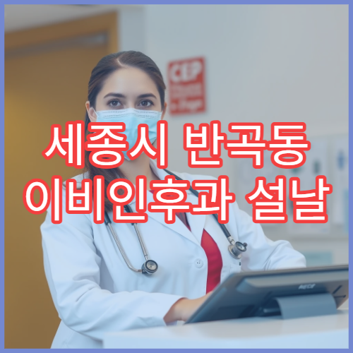 세종시 반곡동 이비인후과 설날 연휴 진료 병원 운영시간