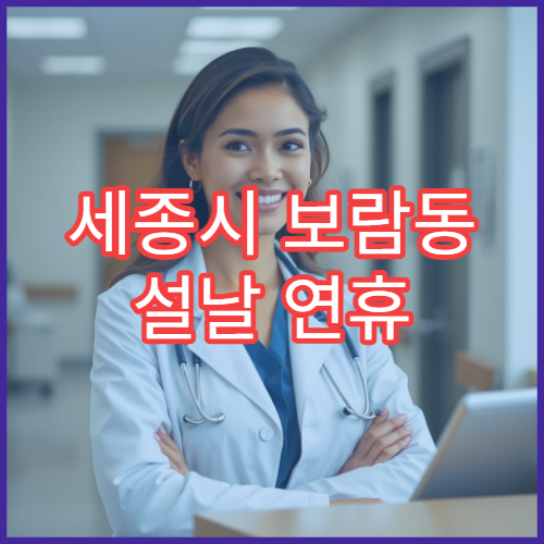 세종시 보람동 설날 연휴 당번약국 및 휴무일 확인