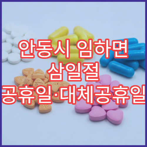 안동시 임하면 삼일절 공휴일·대체공휴일 영업 약국 해열제 판매