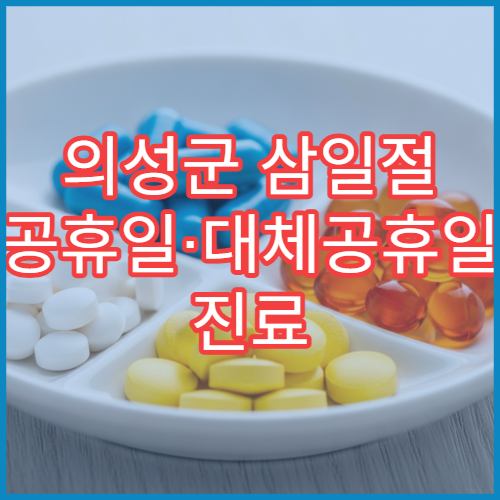 의성군 삼일절 공휴일·대체공휴일 진료 병원 내과·가정의학과 운영