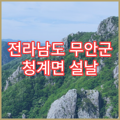 전라남도 무안군 청계면 설날 명절 연휴 당번 약국 청계면사무소·청계천변 24시 운영 약국