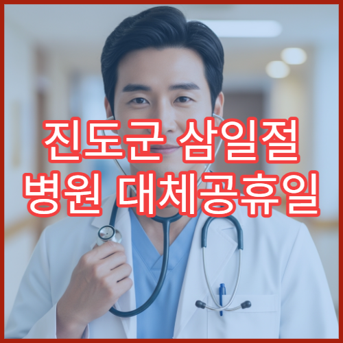 진도군 삼일절 병원 대체공휴일 연휴 문 여는 병원 정보