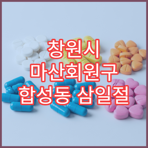 창원시 마산회원구 합성동 삼일절 대체공휴일 문 연 약국(1·2동)