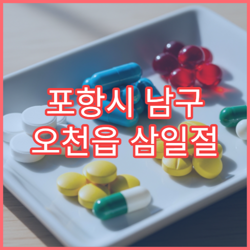 포항시 남구 오천읍 삼일절 공휴일·대체공휴일 당직 약국 진통제 판매