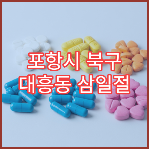 포항시 북구 대흥동 삼일절 공휴일·대체공휴일 당직 약국 타이레놀 구매 가능