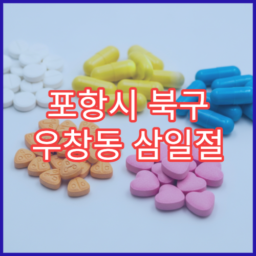 포항시 북구 우창동 삼일절 공휴일·대체공휴일 당직 약국 두통약 판매