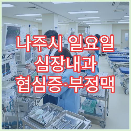 나주시 일요일 심장내과 협심증·부정맥 정밀 진단 병원