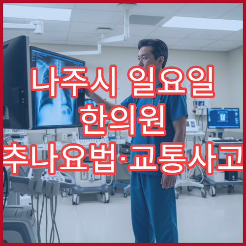 나주시 일요일 한의원 추나요법·교통사고 후유증 진료