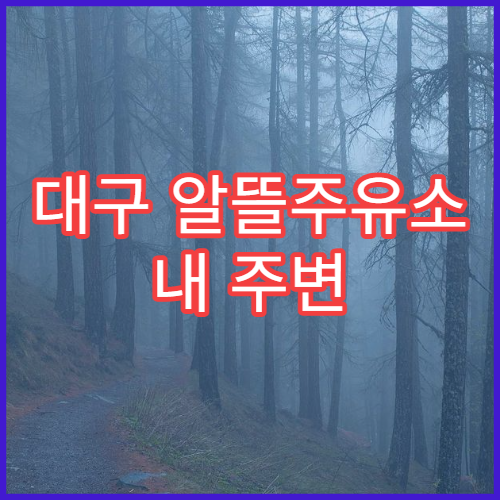 대구 알뜰주유소 내 주변 위치 찾기 오피넷 앱으로 기름값 절약하는 방법