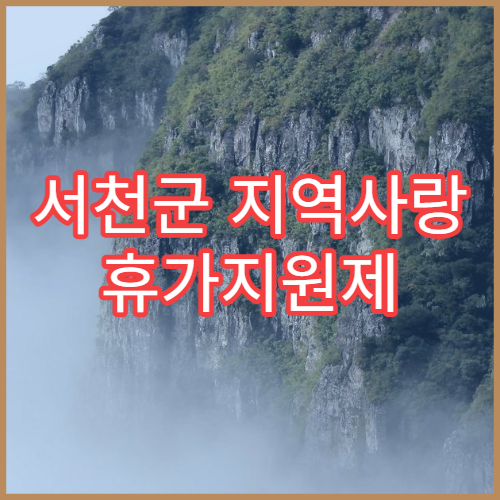 서천군 지역사랑 휴가지원제 벚꽃여행｜4월 신청법