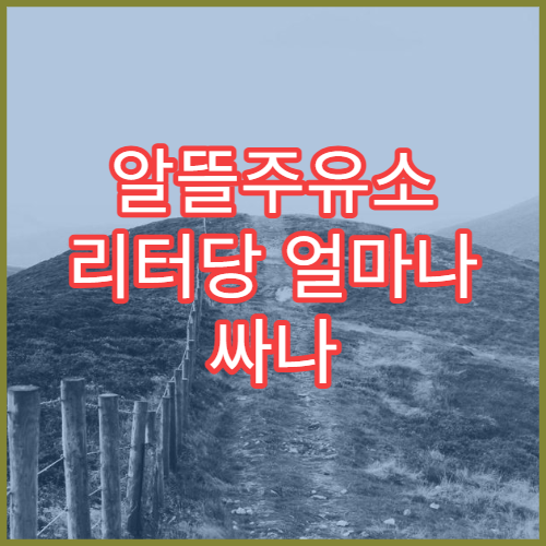 알뜰주유소 리터당 얼마나 싸나 일반 주유소 가격 비교 정리