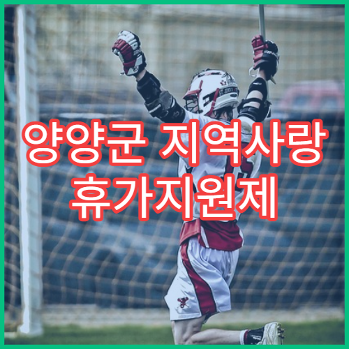 양양군 지역사랑 휴가지원제 서핑｜인구감소지역 혜택