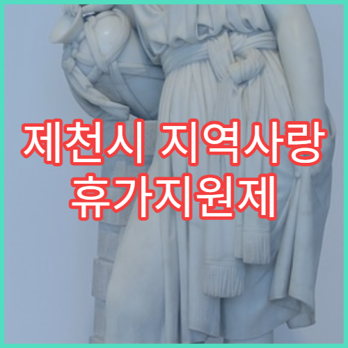 제천시 지역사랑 휴가지원제 숙박지원｜영수증 제출법
